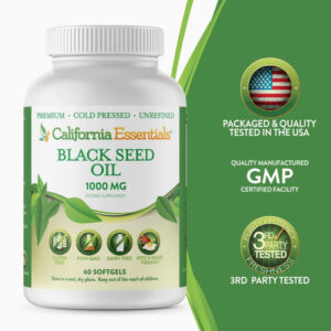 Black Seed Oil Softgels 1000mg Cold Pressed | California Essentials
