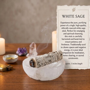 California White Sage Smudge Stick, 4"